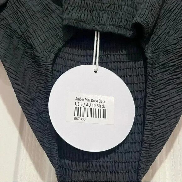 Princess Polly AMBER MINI DRESS BLACK - Picture 5 of 6